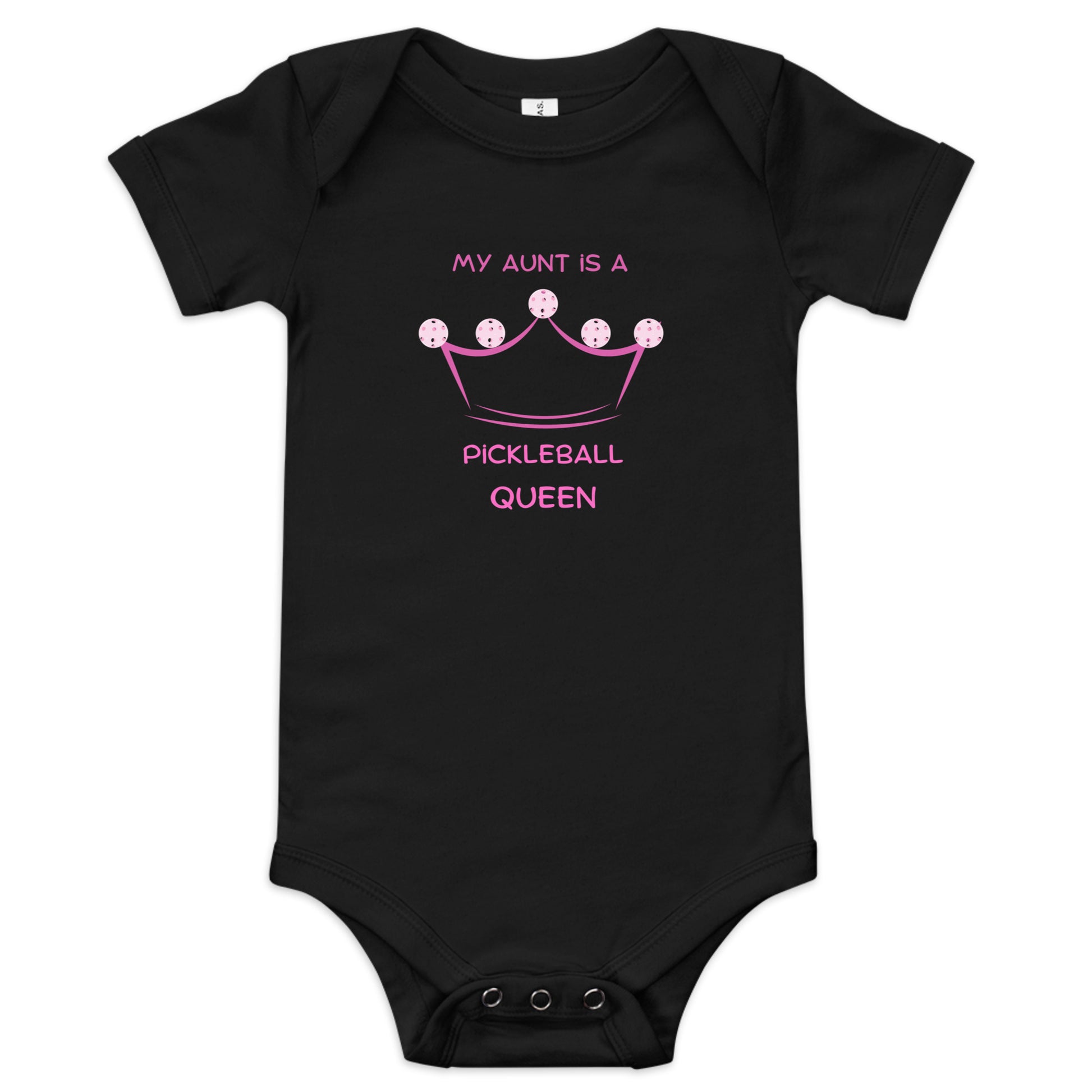 My Aunt is a Pickleball Queen Onesie, baby gift, pickleball baby, funny pickleball, mom to be gift, queen of pickleball