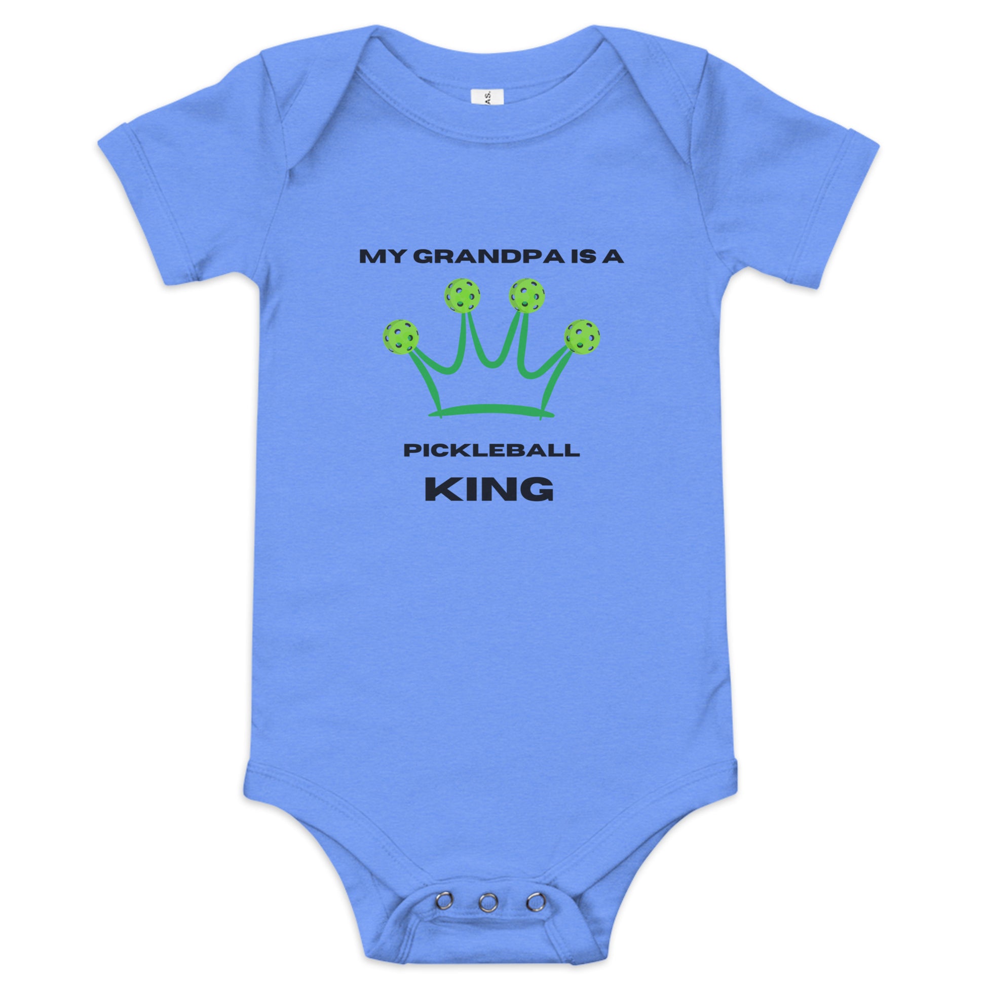 My Grandpa Is a pickleball king onesie, king of the court, pickleball gift, pickleball baby, baby gift, funny pickleball