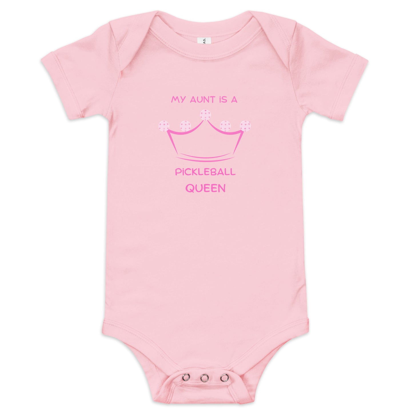 My Aunt is a Pickleball Queen Onesie, baby gift, pickleball baby, funny pickleball, mom to be gift, queen of pickleball