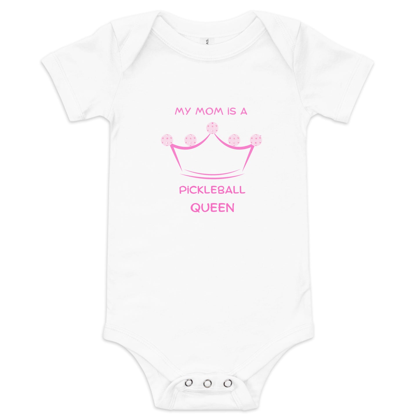 My mom is a pickleball queen onesie, queen of the court, pickleball baby, baby gift, mom to be  gift, funny pickleball, pickleball mom