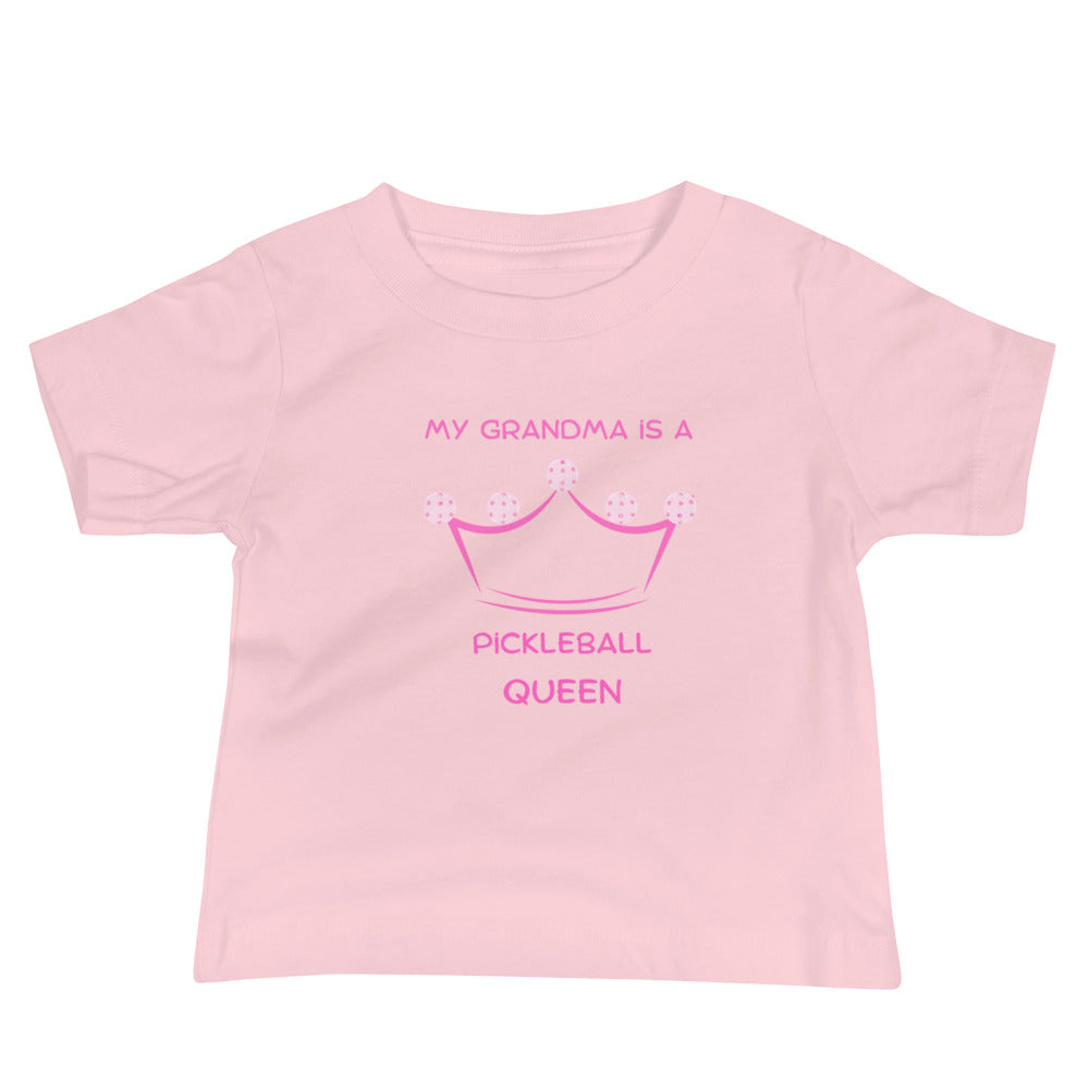 My Grandma is a Pickleball Queen T, baby gift, pickleball baby, funny pickleball, mom to be gift, queen of pickleball, pickleball grandma