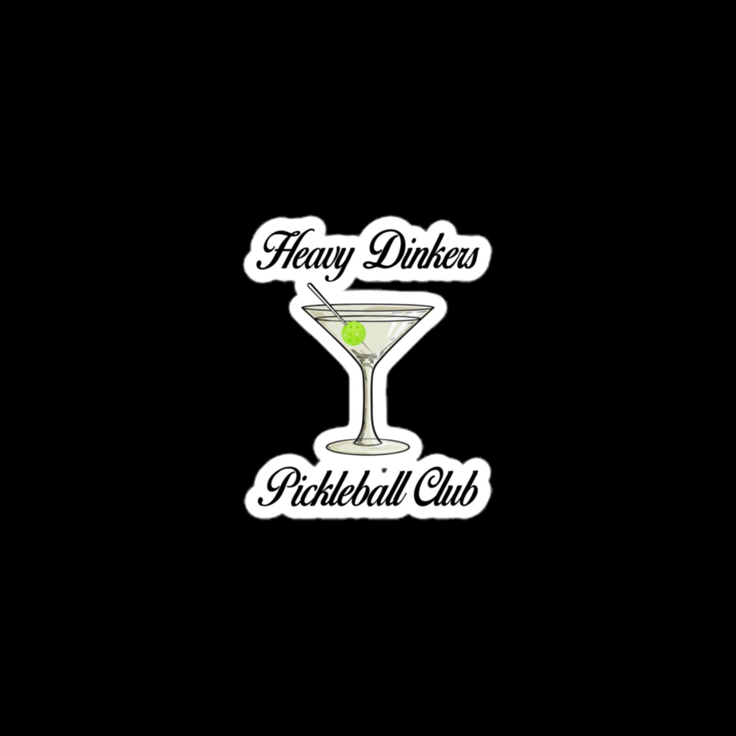 Heavy Dinker's Club Martini Sticker