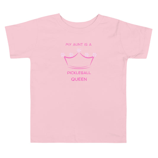 My aunt is a pickleball queen, queen of the courts, pickleball gift, baby gift, birthday gift, funny pickleball, retired pickleball, mother to be gift, father to be gift