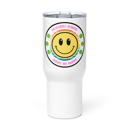 Pickleball makes me happy travel mug pickleball gift