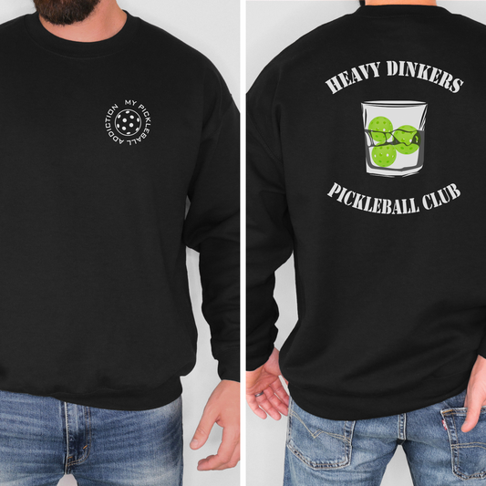 Heavy DInkers Pickleball Club Mens Crewneck, pickleball dad, pickleball gift, pickleball sweatshirt, heavy dinkers, fathers day gift