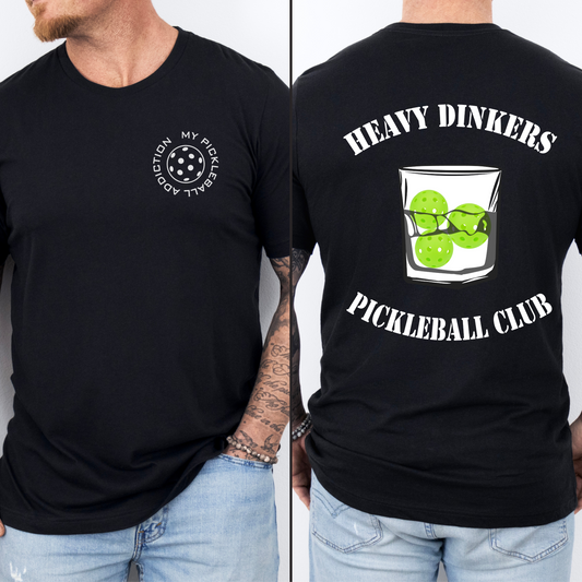 Heavy Dinkers Pickleball Club Mens t-shirt, funny pickleball, heavy dinker, pickleball gifts,dad pickleball, grandpa pickleball