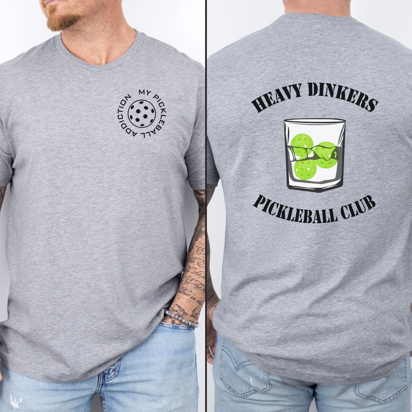 Heavy Dinker's Pickleball Club Mens T-shirt