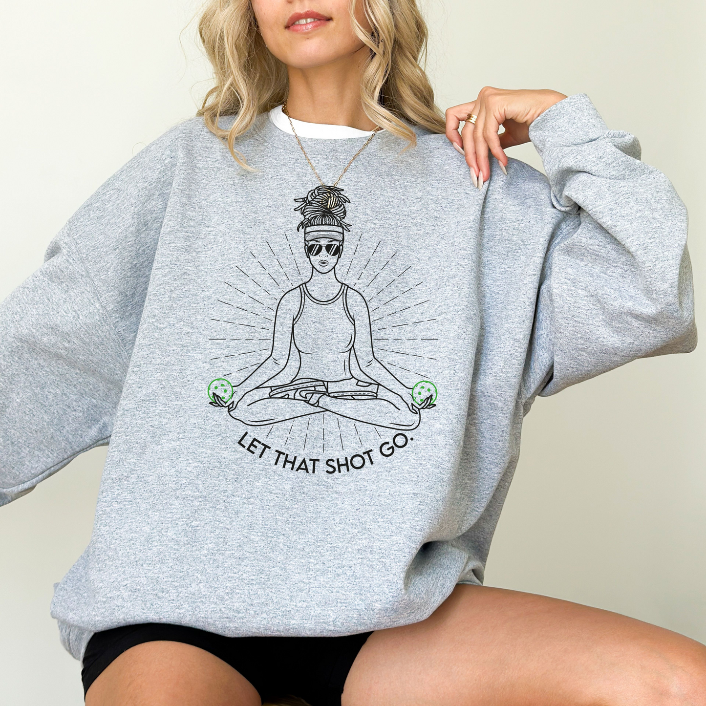 Let That Shot Go Crewneck Sweatshirt