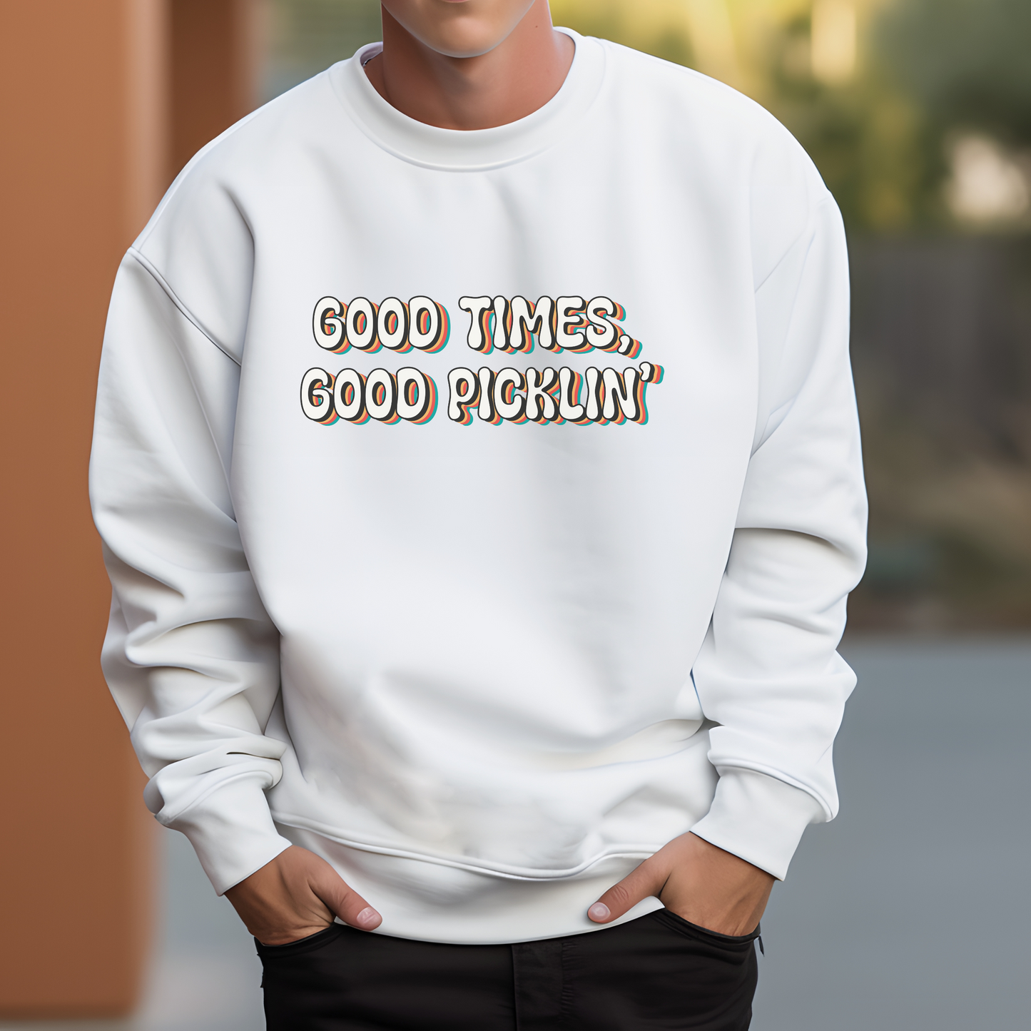 Good Times, Good Picklin' Unisex Crewneck