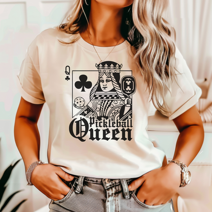 queen of pickleball t-shirt, queen of the courts, pickleball mom, pickleball grandma, retired pickleball, funny pickleball, silly pickleball