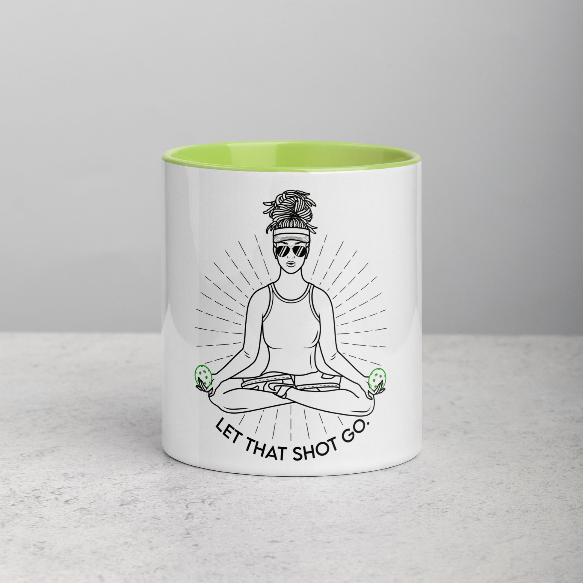 Let that shot go mug, pickleball coffee cup, pickleball gift, funny pickleball